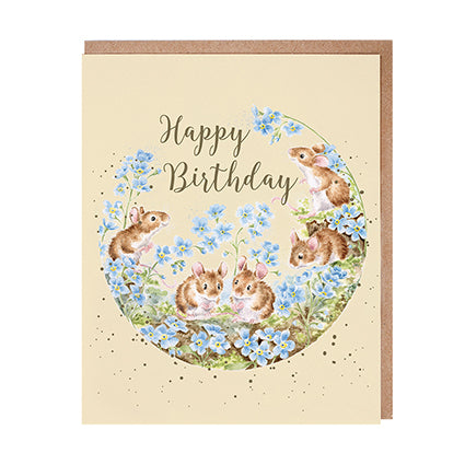 Birthday Forget me not (Gold foiled)
