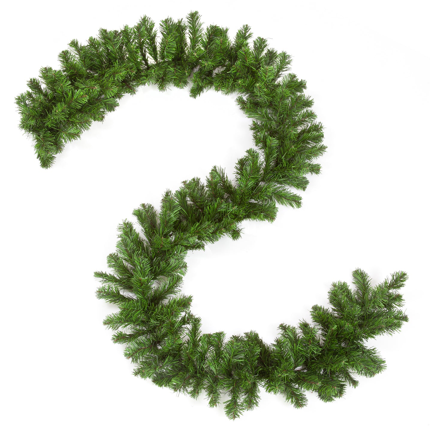 9ft Luxury Colorado Pine Christmas Garland | Realistic Greenery for Mantels & Stairs