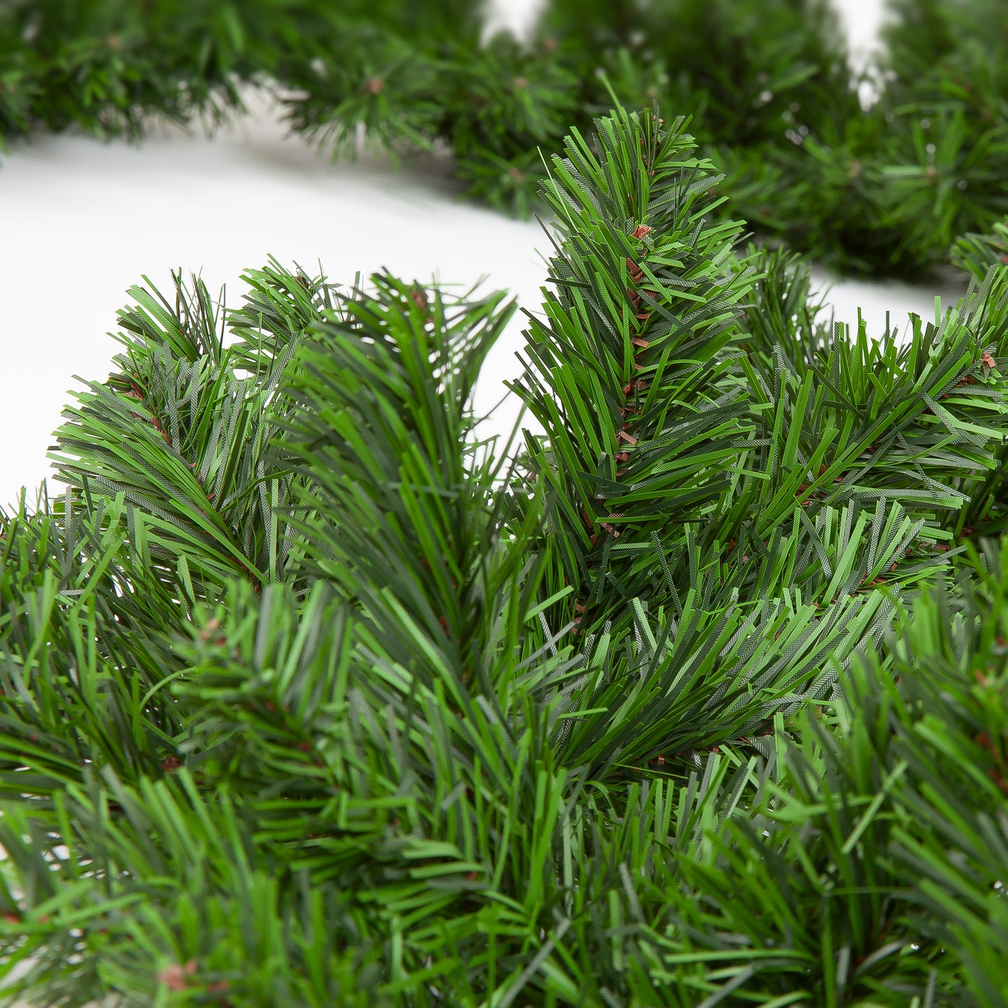 9ft Luxury Colorado Pine Christmas Garland | Realistic Greenery for Mantels & Stairs