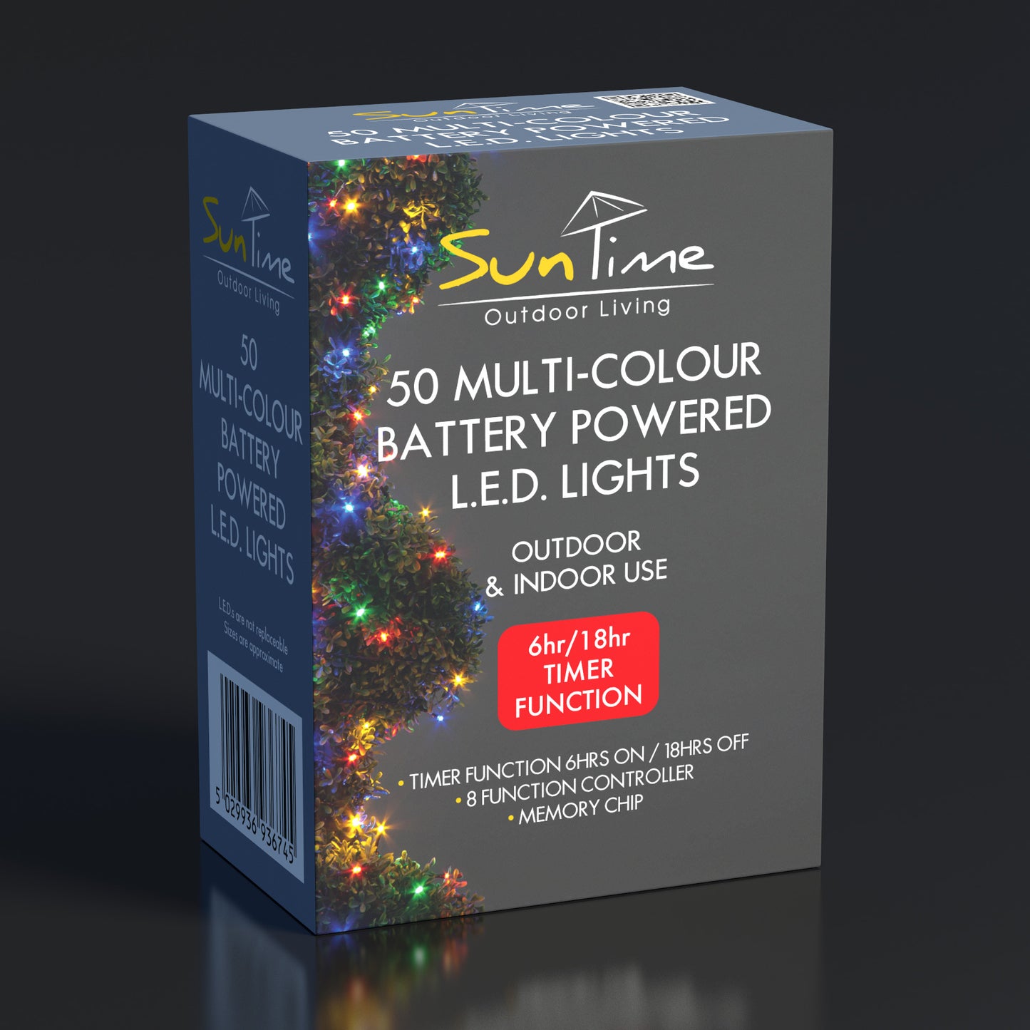 ✨ 50 Multi-Coloured LED Chasing Fairy Lights - Battery Operated ✨
