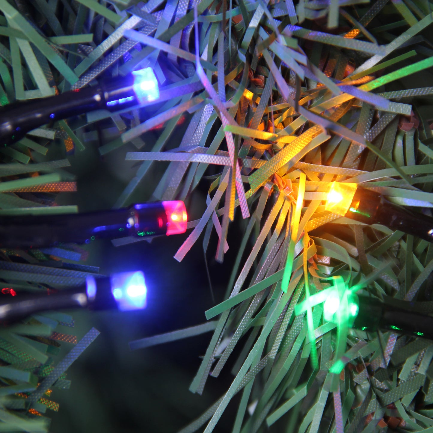 7.4m Battery Operated Christmas Lights | 100 Multi-Colour LEDs with 8 Functions