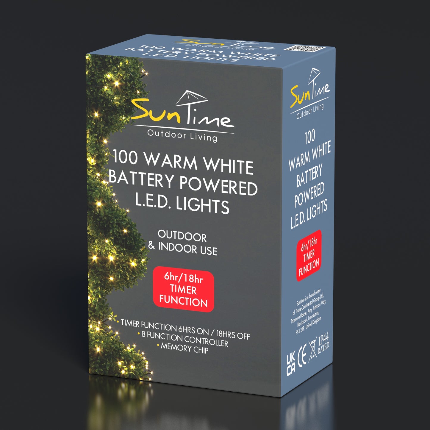100 Warm White LED Chasing String Lights