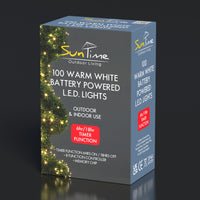100 Warm White LED Chasing String Lights