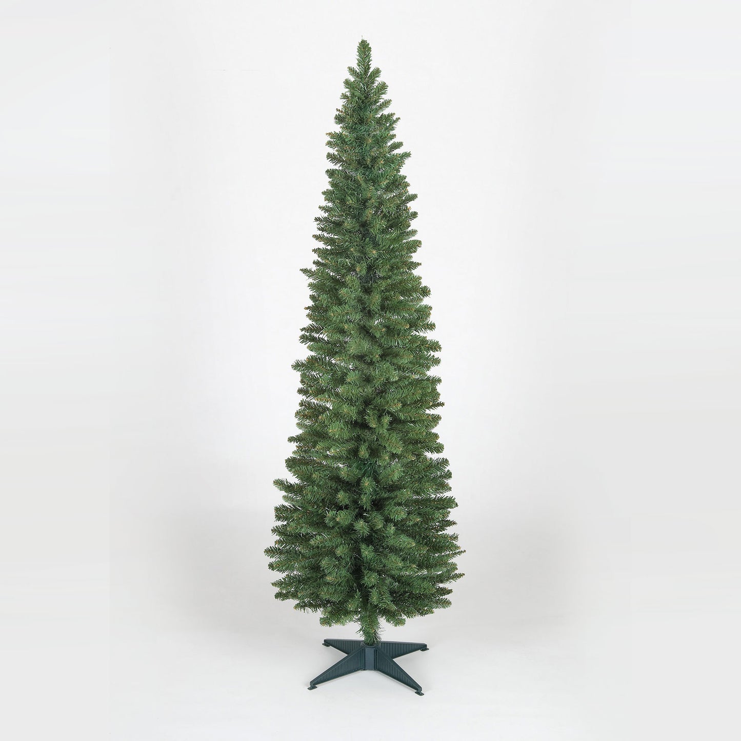 8ft Wrapped Pencil Pine Slim Christmas Tree (240cm)
