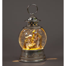 25cm Light-Up Nativity Water Lantern | Holy Family Christmas Snow Globe