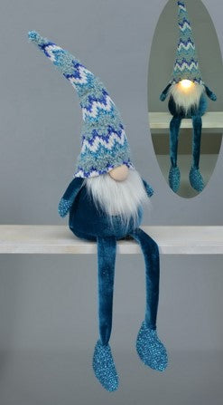 Blue Sitting Gonk Shelf Sitter with Glowing Nose (60cm)