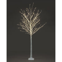 150cm (5ft) LED White Birch Tree | 300 Warm White Lights | Indoor Christmas Decoration