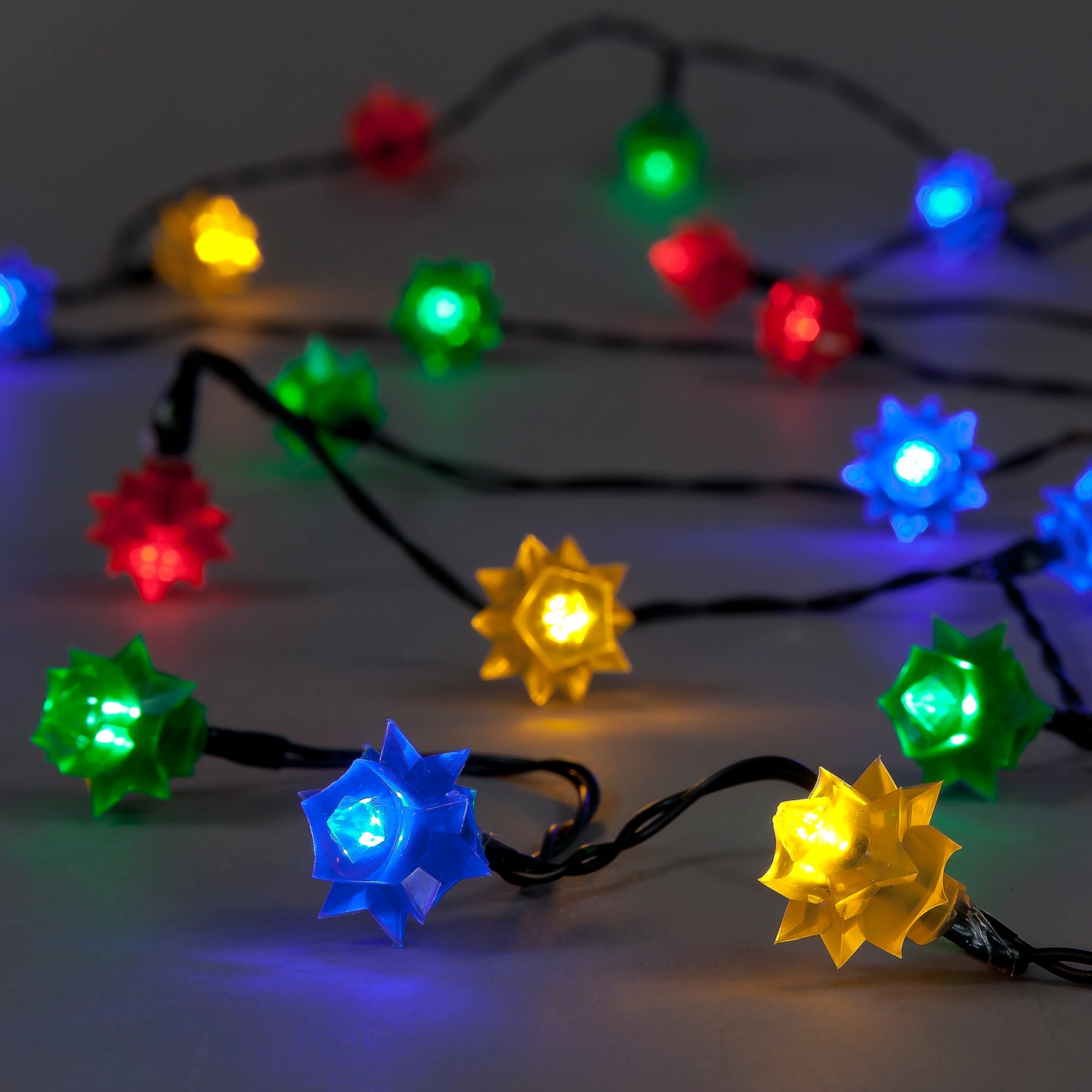 80 Multi-Coloured LED Flower Lights | Indoor & Outdoor String Lights