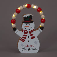 20cm Wooden Juggling Snowman Decoration