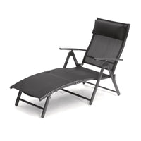 Havana Charcoal Sunglounger Textelene w/pillow