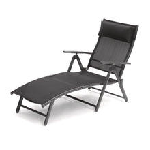 Havana Charcoal Sunglounger Textelene w/pillow