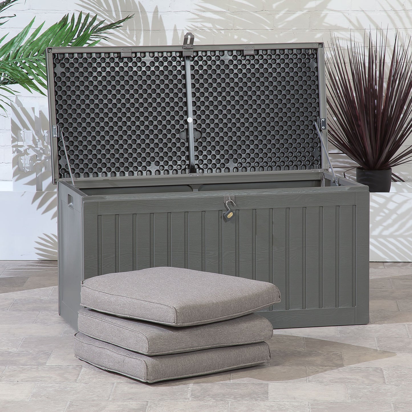 Toronto 270L PP Storage Box w/2 Sliding Lifts