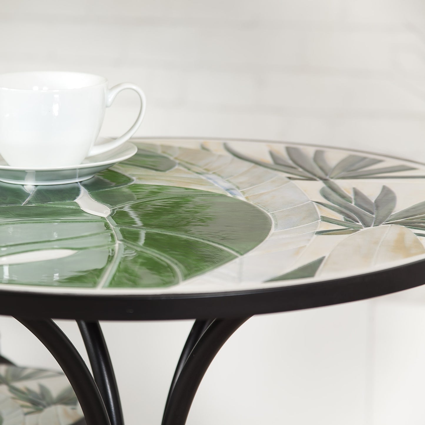 Leaf Pattern 60cm Mosaic Bistro Collection