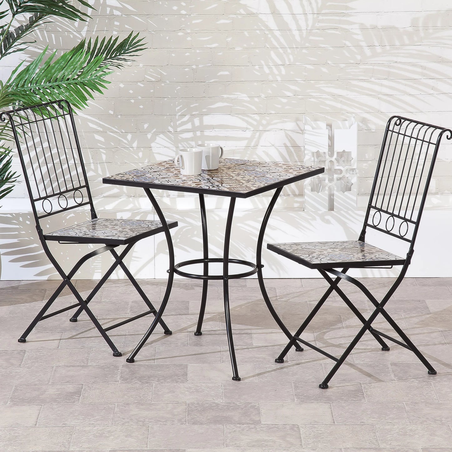 Alexandria 60cm Mosaic Bistro Set