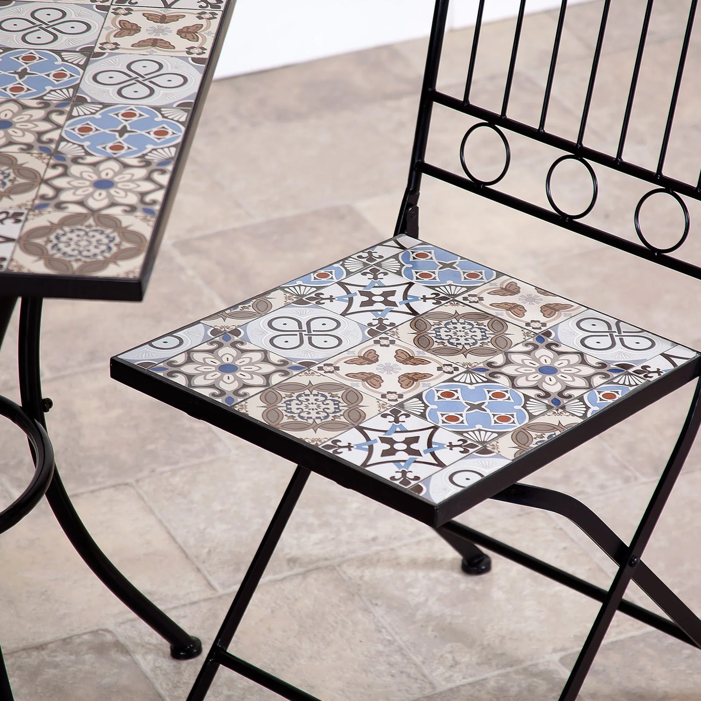 Alexandria 60cm Mosaic Bistro Set