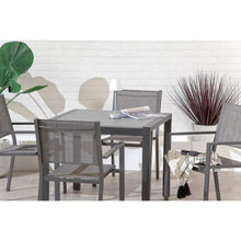Adrano 4 Seat Stacking Aluminium Dining Set