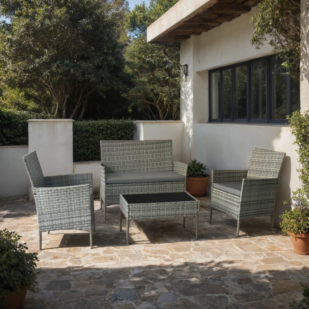 Fiji 4pc Rattan Sofa Set