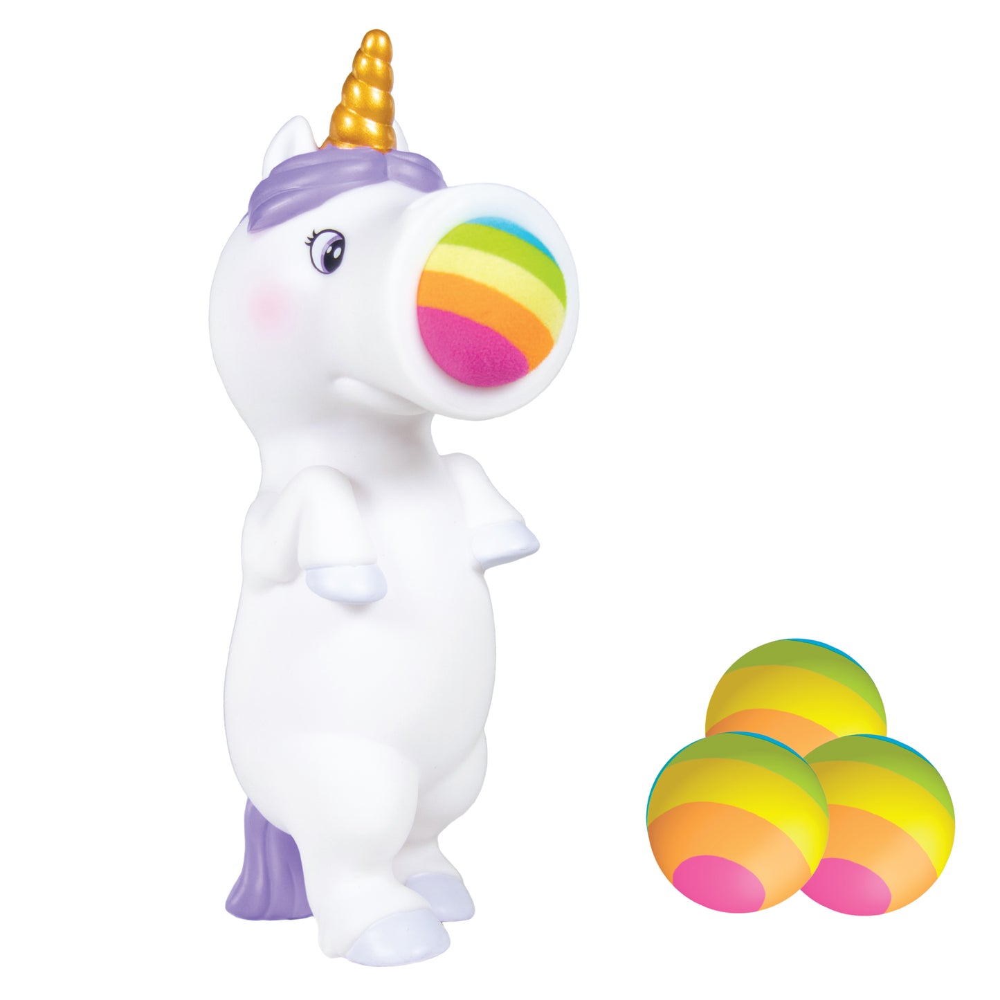 Unicorn White Squeeze Popper