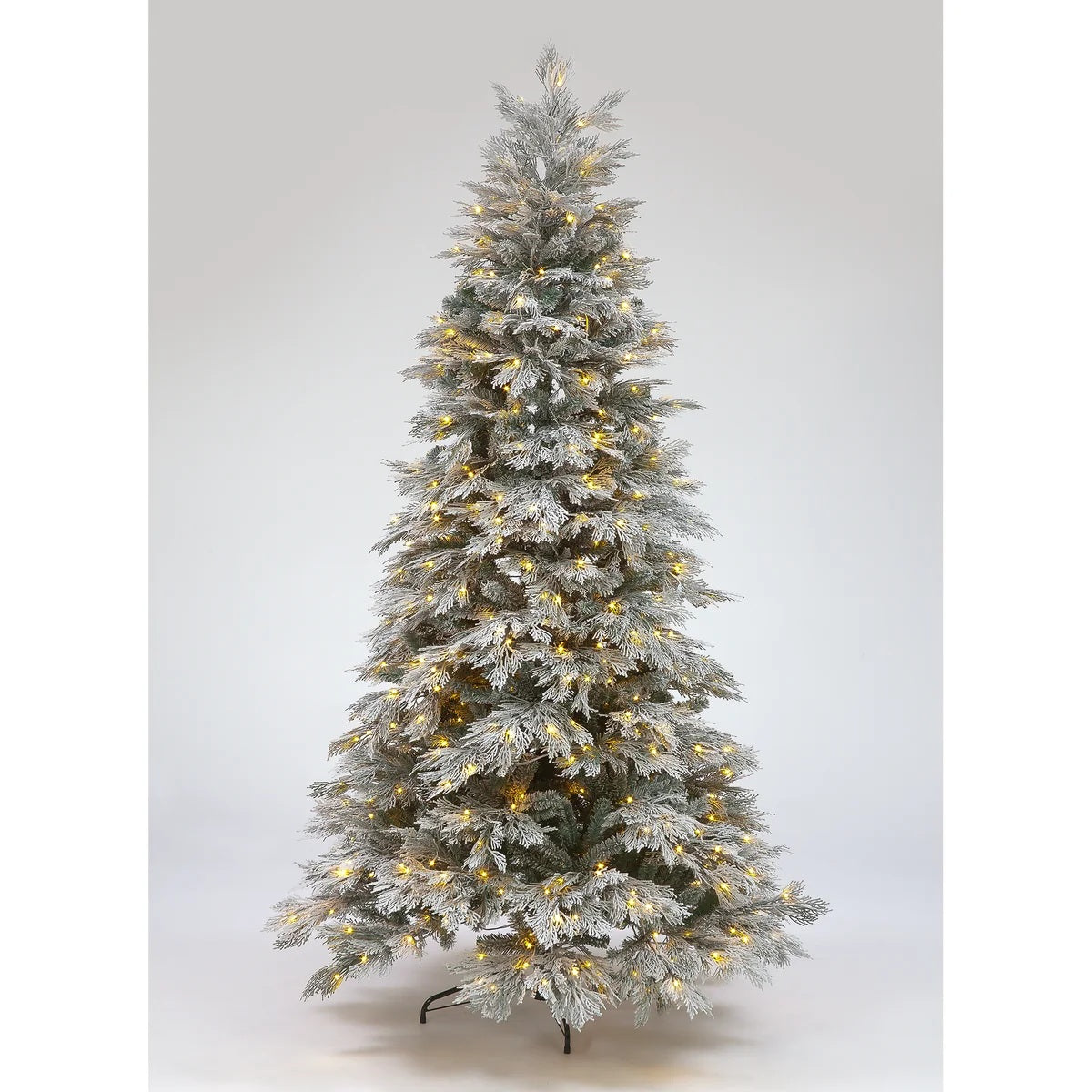 7ft Mont Blanc Flocked Tree w/500 WW & Multi LEDs (210cm)