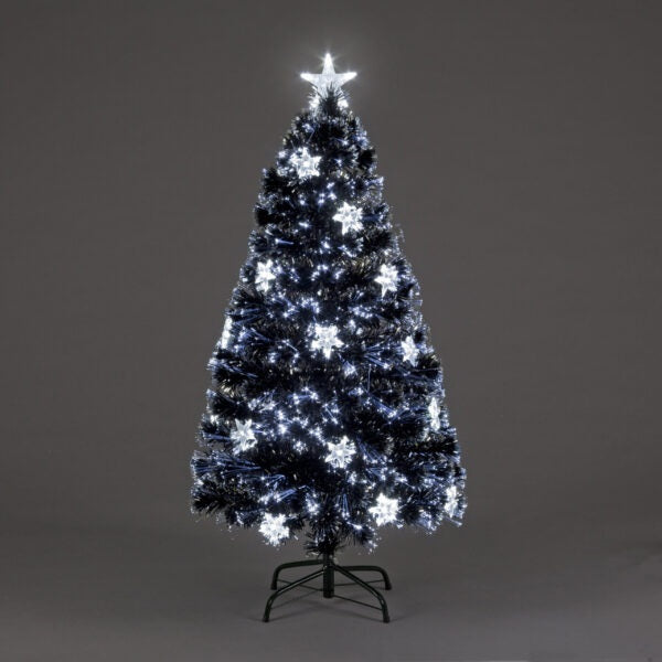 Fibre Optic 90cm Night Star Tree With 16 Stars LEDs