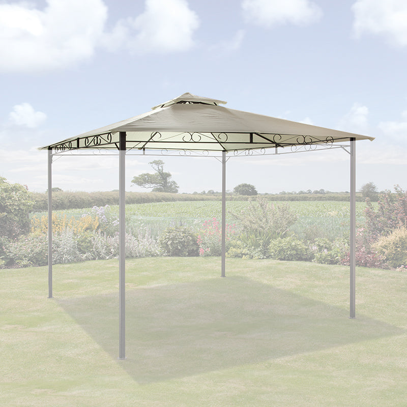 Replacement Canopy for SunTime Malaga Gazebo Ecru
