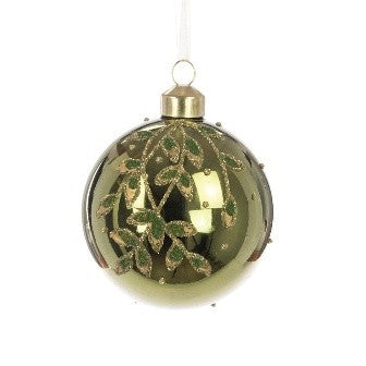 GLASS Mikayla Bauble 8cm