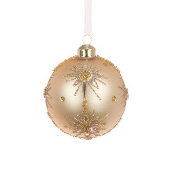 GLASS Agnete Bauble 8cm Gold