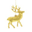 11cm plastic antique gold stag