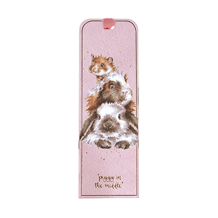 Piggy in the Middle Bookmark