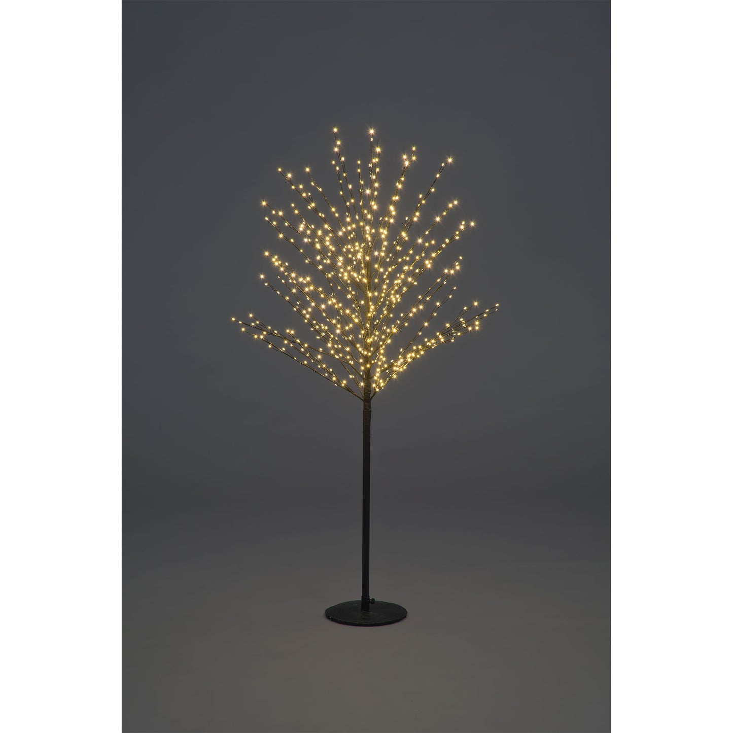 1.5m LED Black Tree | 580 Warm White Micro Dot Lights | Modern Indoor & Outdoor Decoration