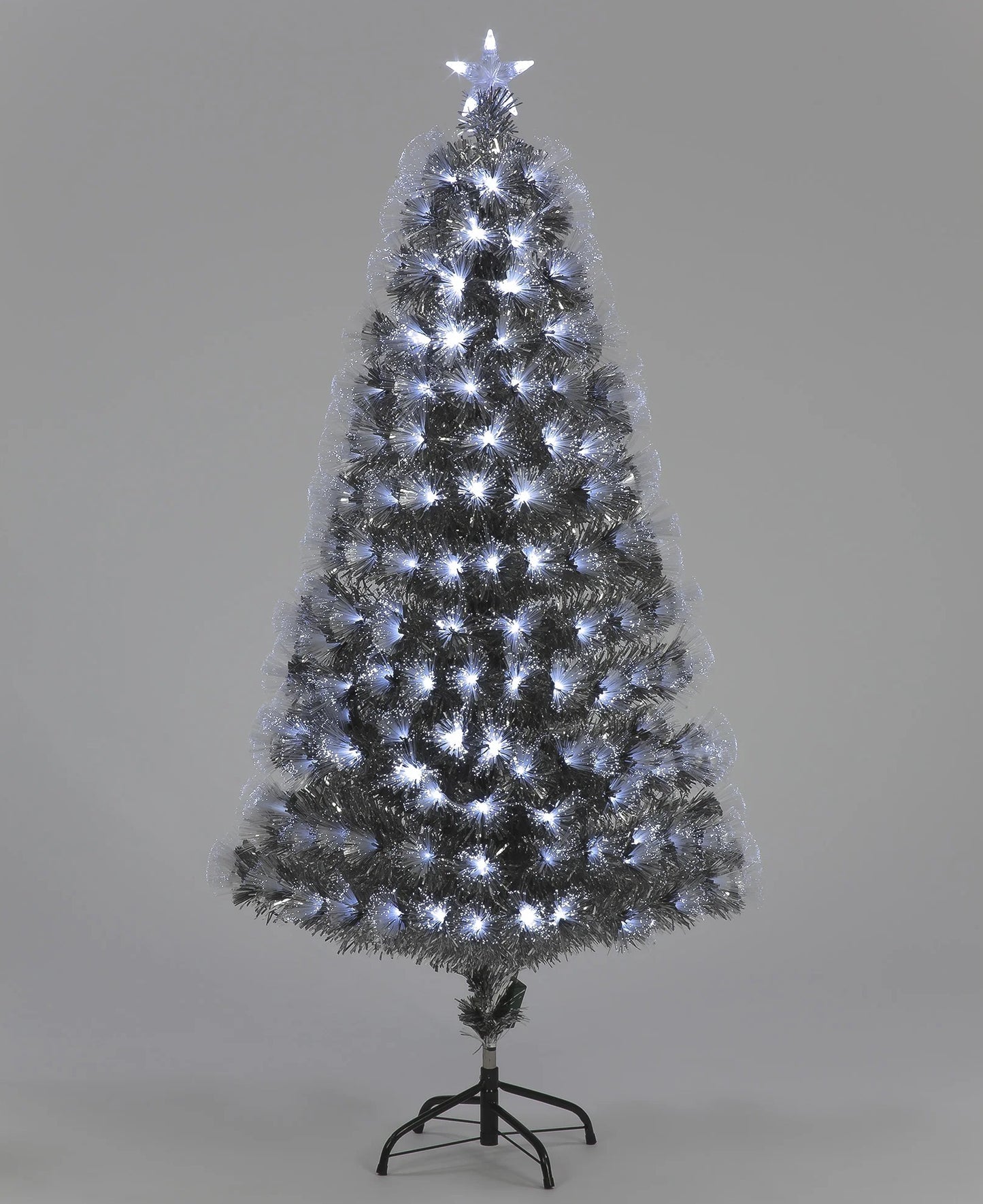 5ft (150cm) Silver Fibre Optic Tree