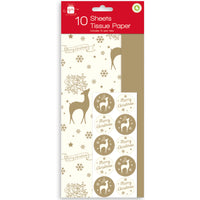 10 Sheets Stag Tissue Paper