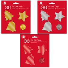 Foil Gift Tags pack of 36