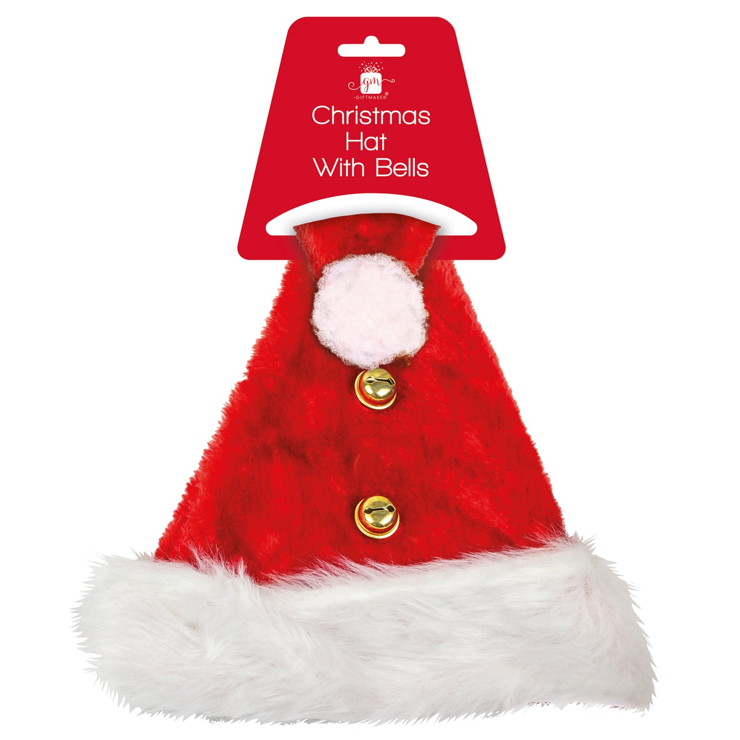 Fluffy Santa Hat with Bells
