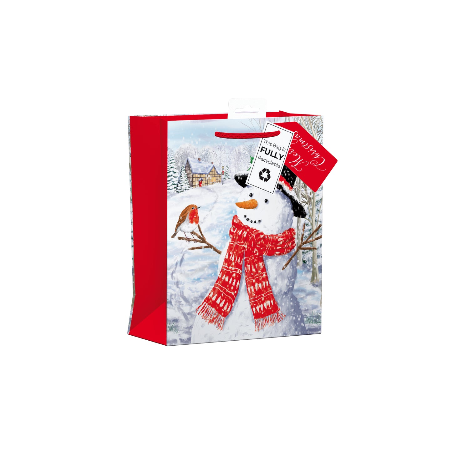 Snowman Medium Gift Bag