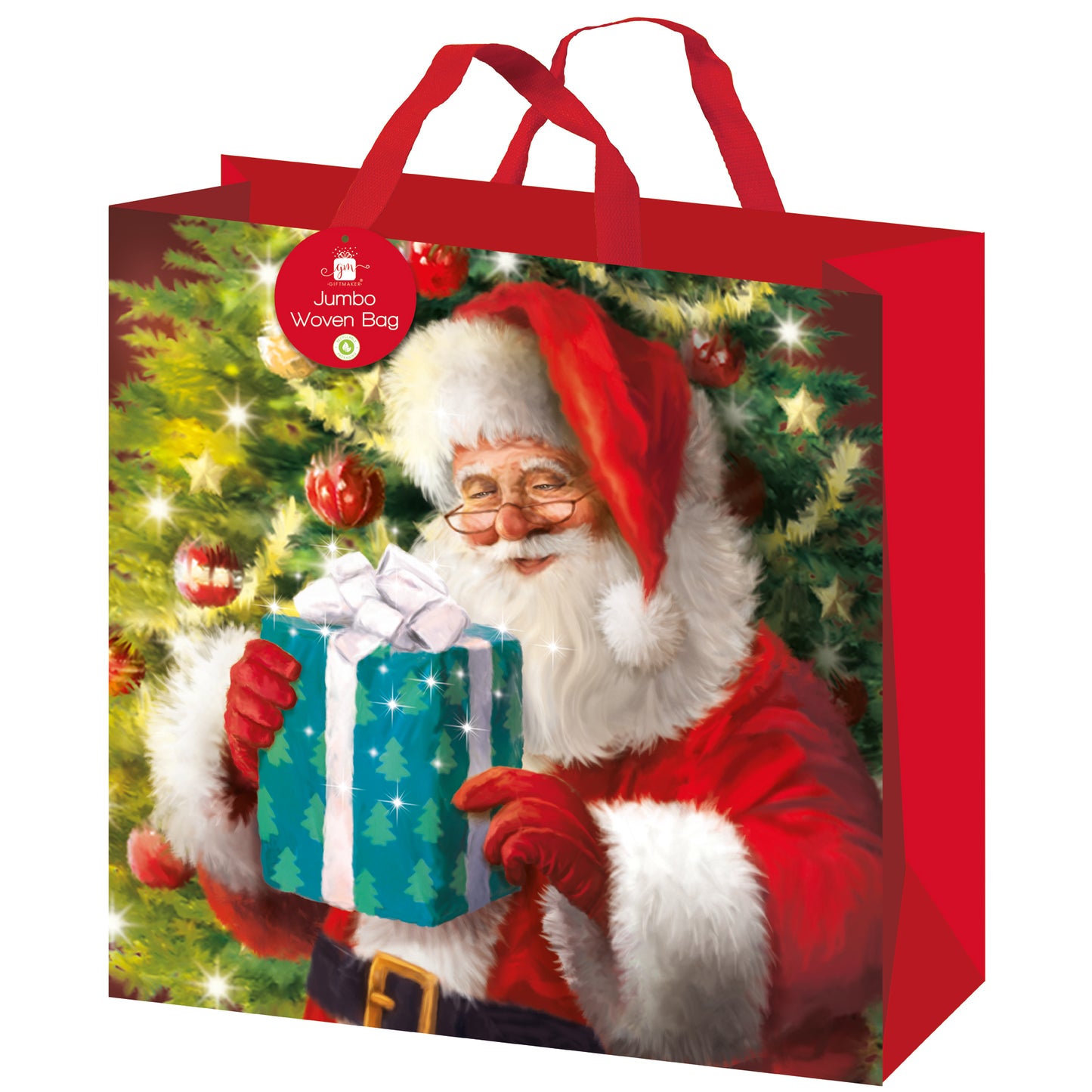 Woven Santa Gift Bag