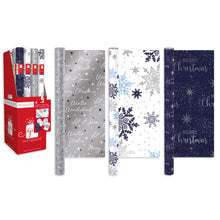Wrapping Paper 4m x 69cm Blue/Silver - 3 Design Options