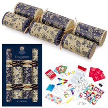 8 Tom Smith 12.5" Christmas Crackers with Pinecone Forest Design