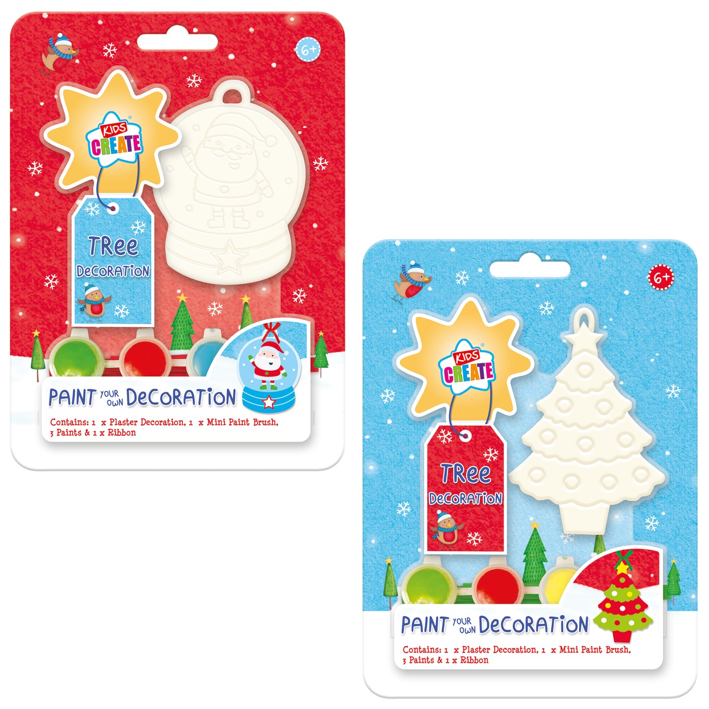 Paint Your Own Ornament - 2 Designs