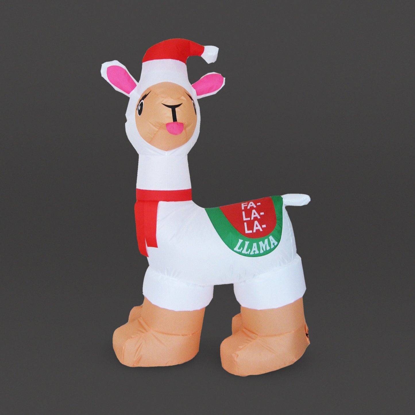 1.2m Christmas LED Lit Inflatable Llama With 6 LEDs