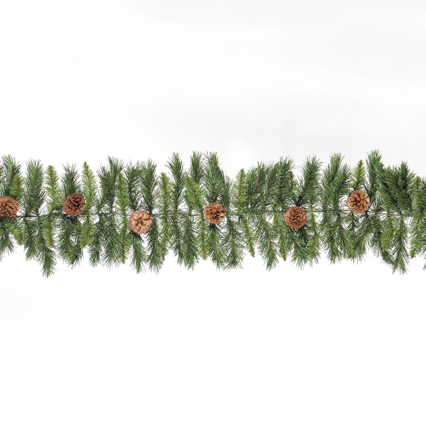 Luxury 9ft Realistic Green Garland | Pre-decorated Festive Foliage