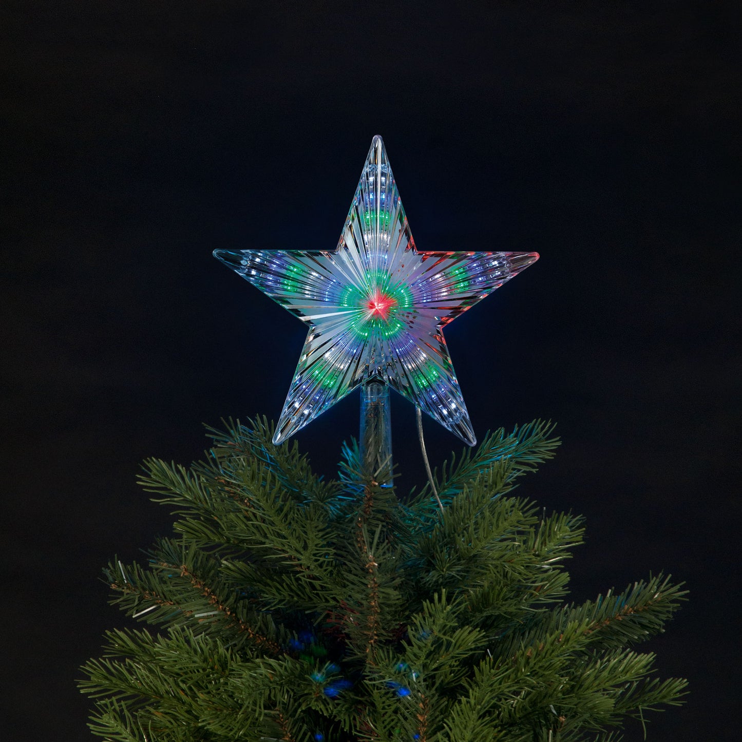 Star with 31 White, Blue, White & Green LEDs