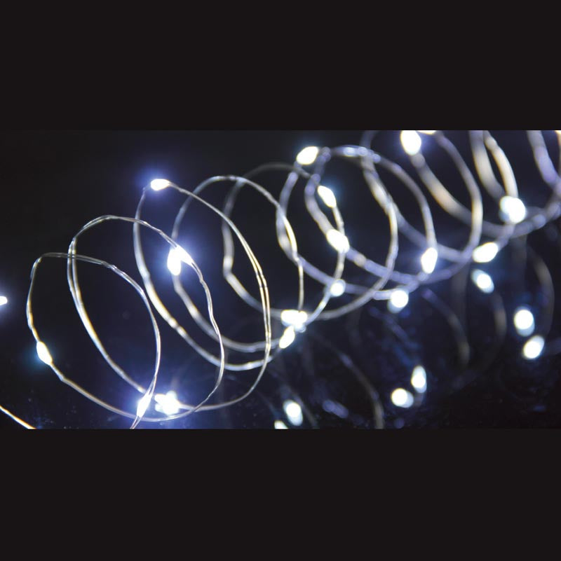 24m Twinkling Micro LED String Lights | 240 Warm White LEDs with Timer