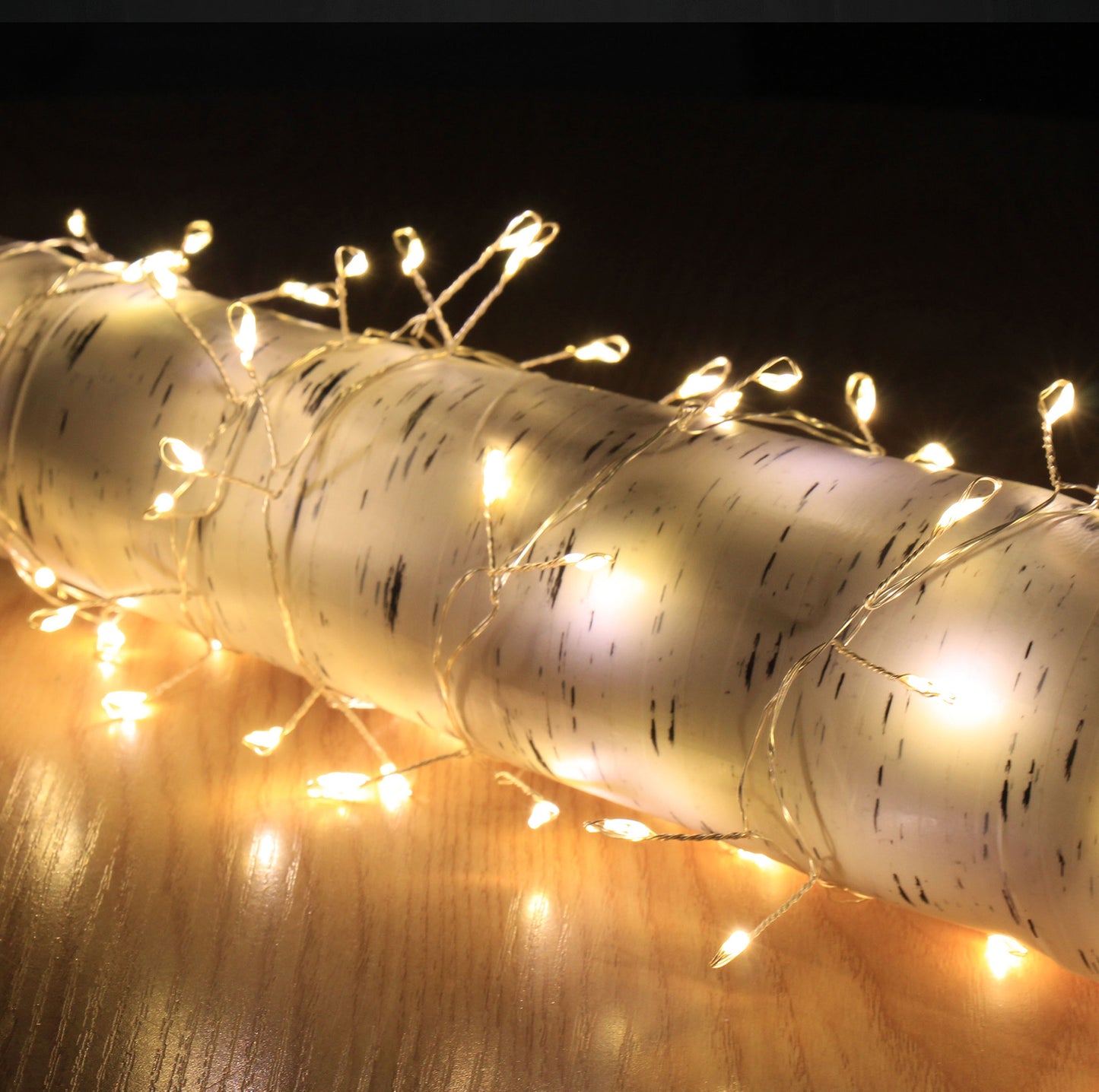 200 4m Copper Wire Cluster Lights With Warm White LEDs