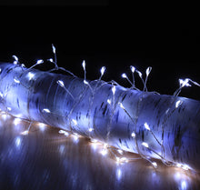 200 Ice White LED Copper Wire Cluster Lights - 4m