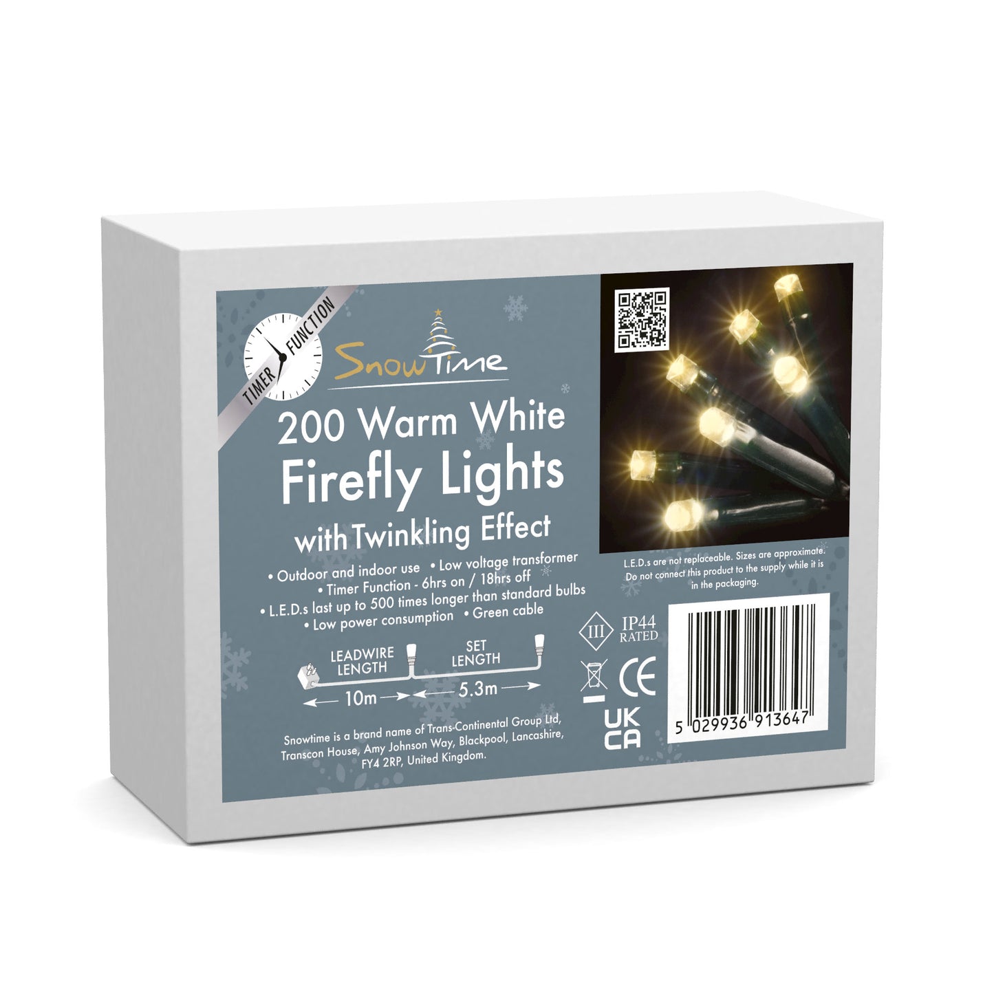 Warm White LED Firefly Lights 200