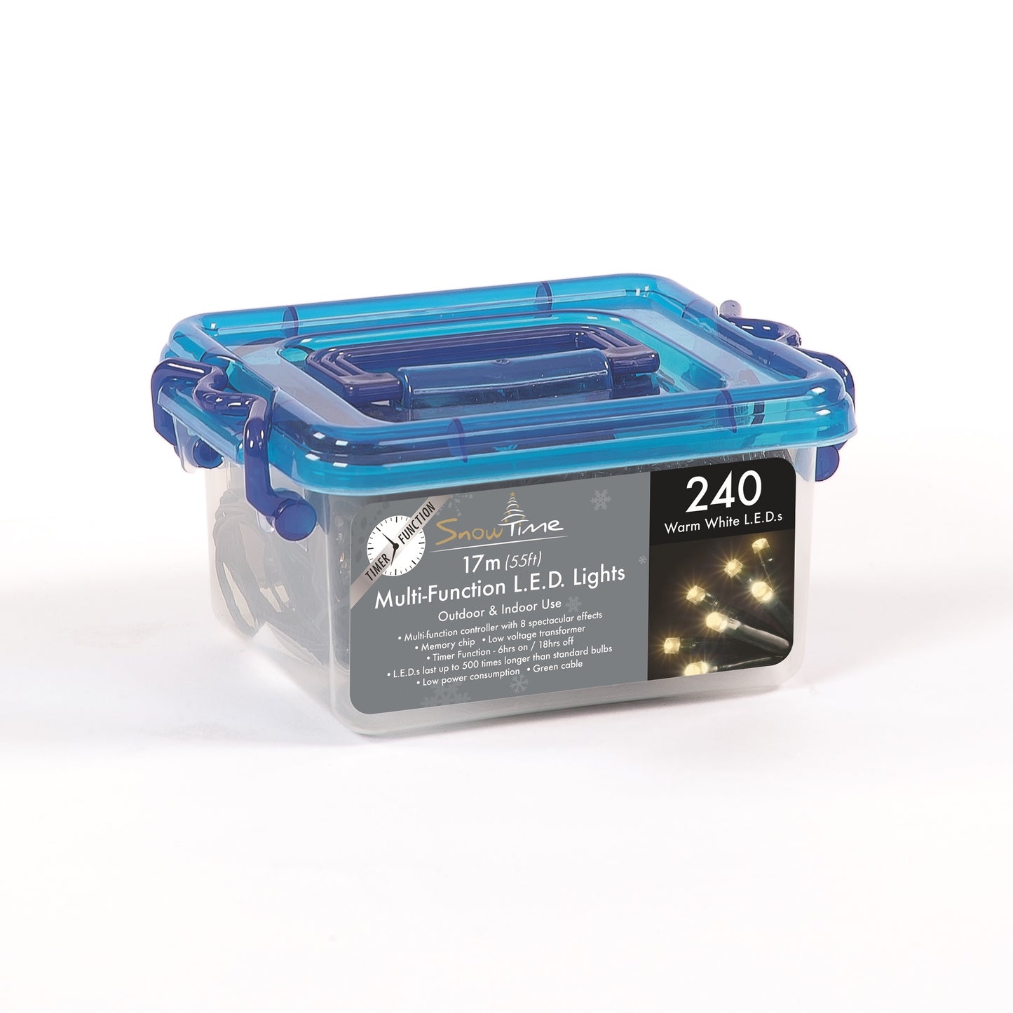 240 Warm White LED Multi-function Lights With Timer