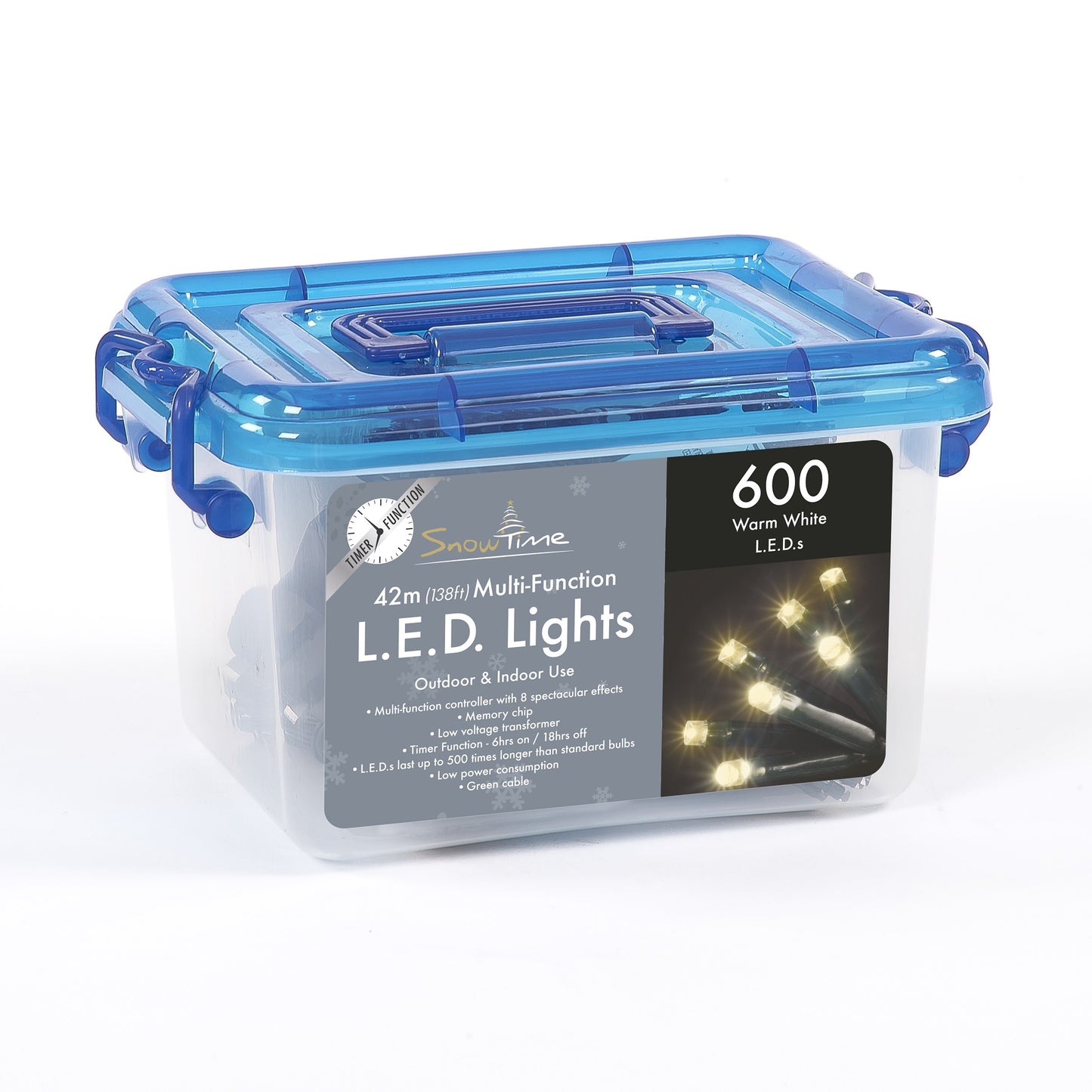 600 Warm White LED Multi-function Lights With Timer