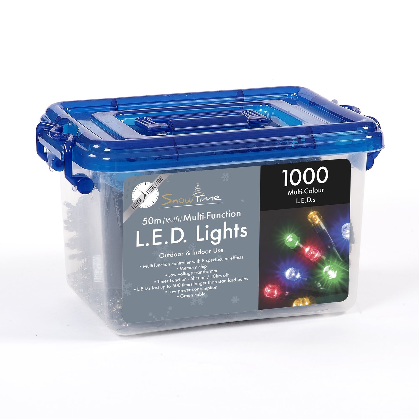 1000 Multi-Coloured LED Multi-function Lights With Timer