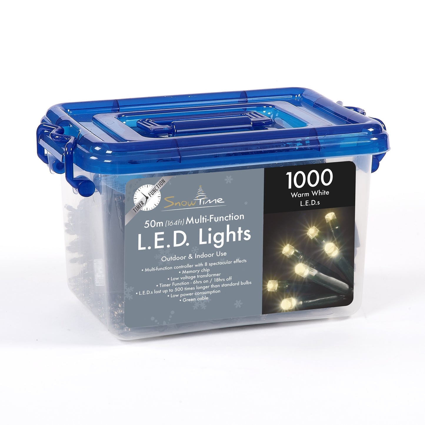 1000 Warm White LED Multi-function Lights With Timer